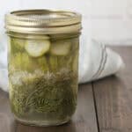 mason jar of Horseradish Pickles
