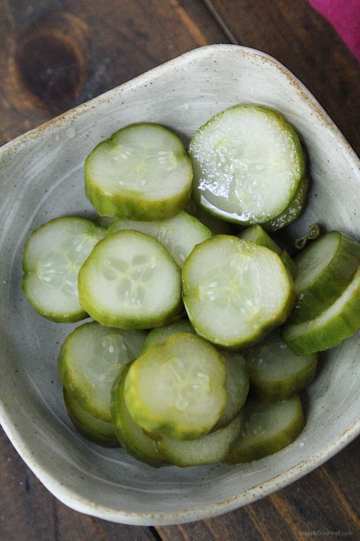 Japanese Pickles in small bowl