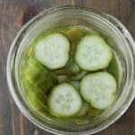 Japanese Pickles in mason jar