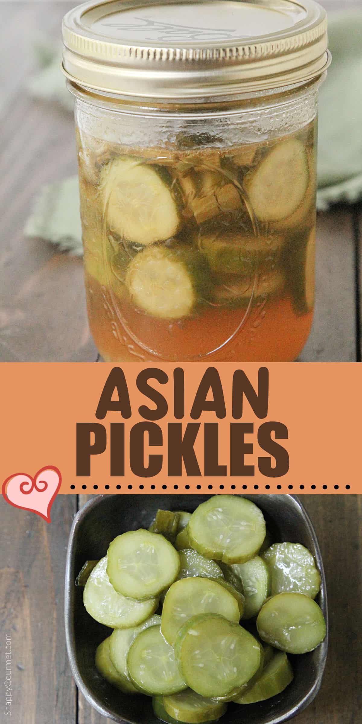 Asian Pickles collage of Asian Pickles