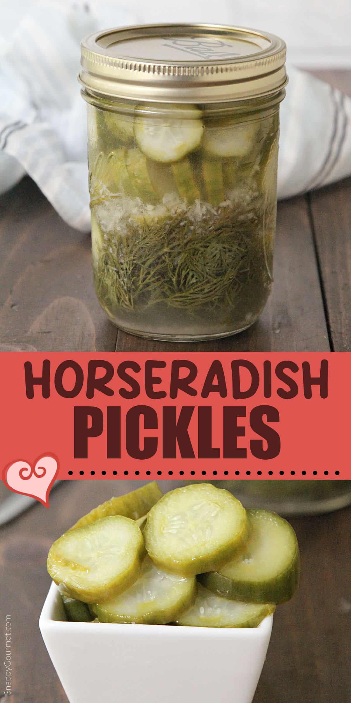 Horseradish Pickles collage of Horseradish Pickles