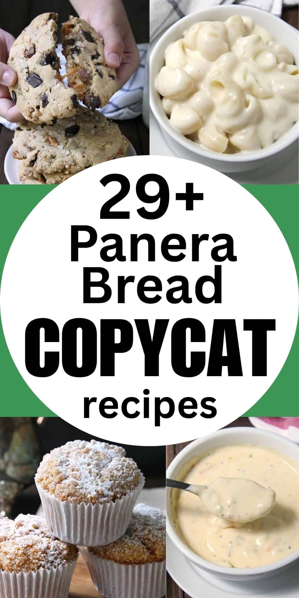 collage of panera bread copycat recipes